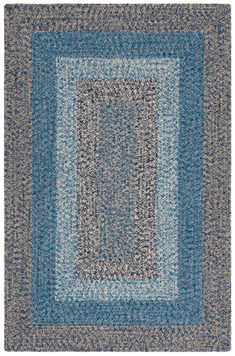 Safavieh Braided Brd318N Navy/Blue Rug.