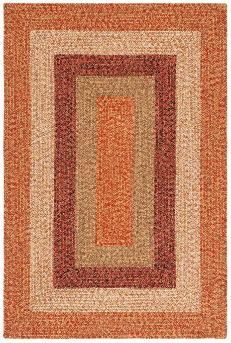 Safavieh Braided Brd318P Rust/Red Rug.