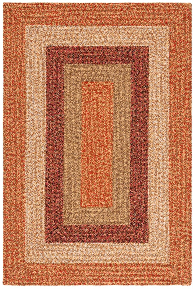 Safavieh Braided Brd318P Rust/Red Rug.