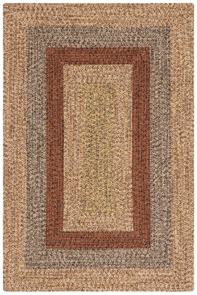 Safavieh Braided Brd318T Brown/Gold Rug.