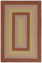 Safavieh Braided Brd320T Dark Brown/Light Green Rug.