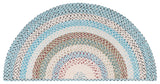 Safavieh Braided 2'-0" x 4'-0" Rug in Beige / Light Blue