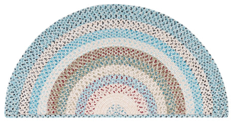 Safavieh Braided 2'-0" x 4'-0" Rug in Beige / Light Blue