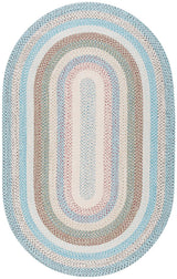 Safavieh Braided 5'-0" x 8'-0" Rug in Beige / Light Blue
