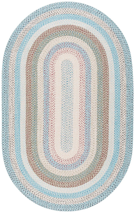 Safavieh Braided 5'-0" x 8'-0" Rug in Beige / Light Blue