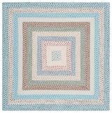Safavieh Braided 5'-0" x 5'-0" Rug in Beige / Light Blue