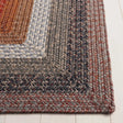 Safavieh Braided 3'-0" x 5'-0" Rug in Brown / Rust