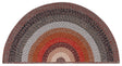 Safavieh Braided 2'-0" x 4'-0" Rug in Brown / Rust