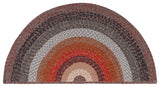 Safavieh Braided 2'-0" x 4'-0" Rug in Brown / Rust