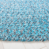 Safavieh Braided Brd351M Blue/Black Rugs.