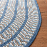 Safavieh Braided Brd401A Ivory/Blue Rug.