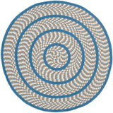 Safavieh Braided Brd401A Ivory/Blue Rug.