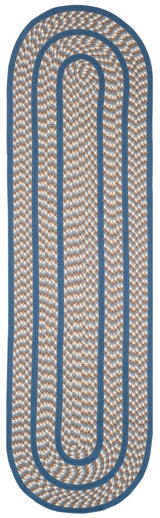 Safavieh Braided Brd401A Ivory/Blue Rug.
