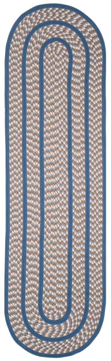 Safavieh Braided Brd401A Ivory/Blue Rug.