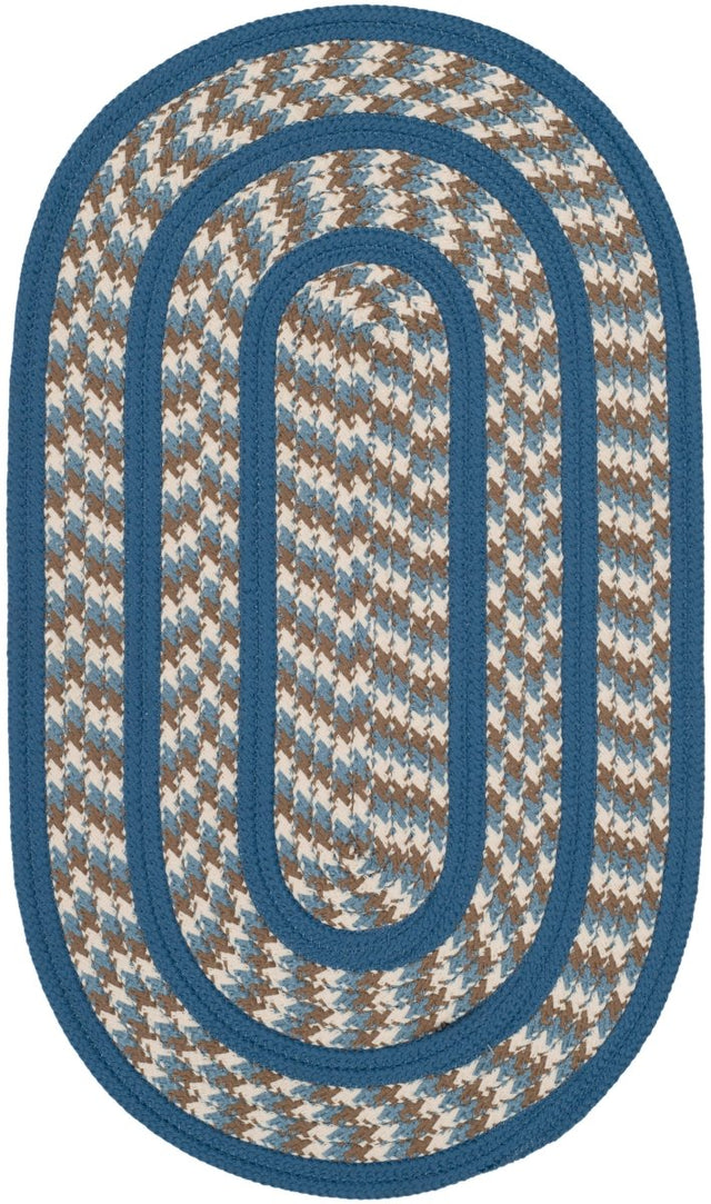 Safavieh Braided Brd401A Ivory/Blue Rug.