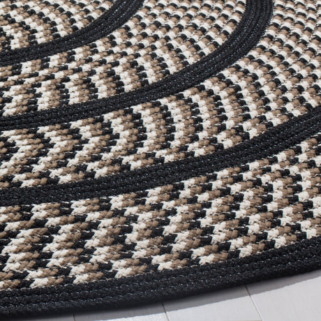 Safavieh Braided Brd401C Ivory/Black Rug - Safavieh - brd401c - 3r