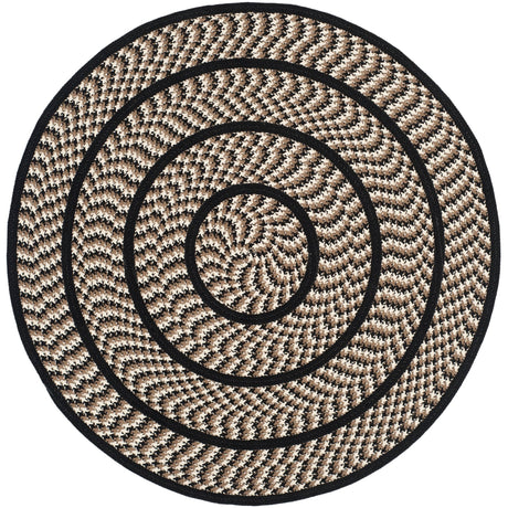 Safavieh Braided Brd401C Ivory/Black Rug - Safavieh - brd401c - 3r