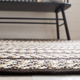 Safavieh Braided Brd401C Ivory/Black Rug - Safavieh - brd401c - 3r