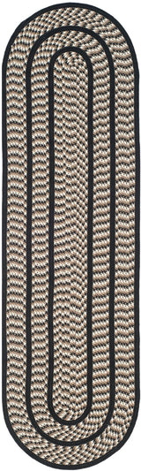 Safavieh Braided Brd401C Ivory/Black Rug - Safavieh - brd401c - 3r