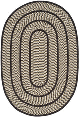 Safavieh Braided 3'-0" x 5'-0" Rug in Ivory / Dark Brown