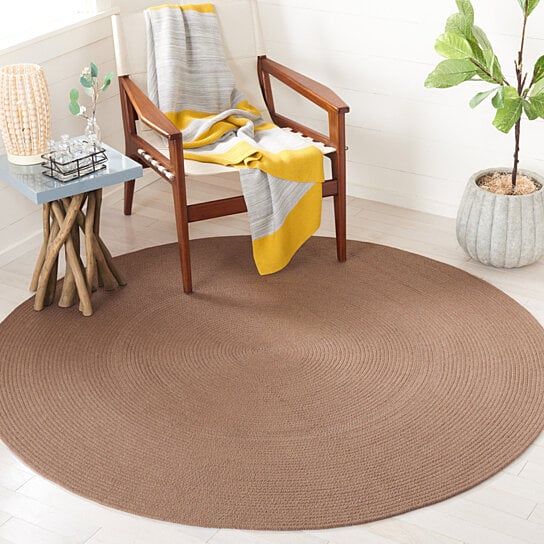 Safavieh Braided Brd402T Brown Rug.