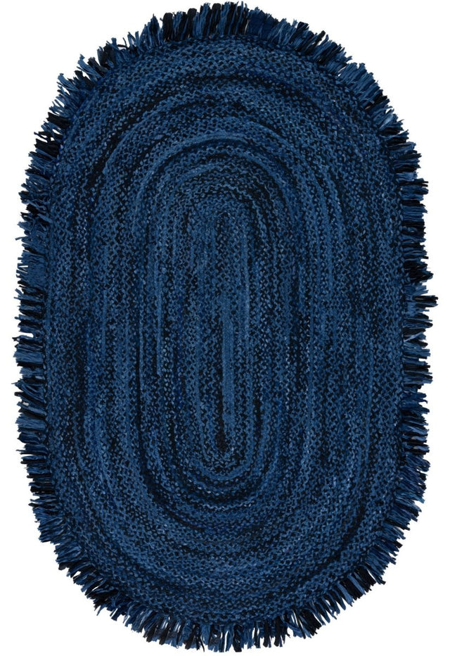 Safavieh Braided Brd451N Navy/Black Rug.