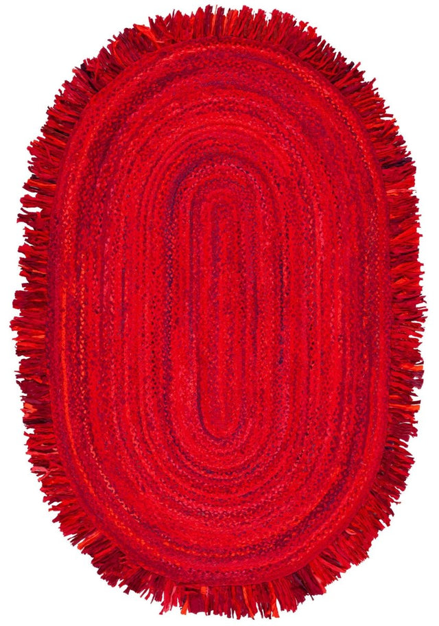 Safavieh Braided Brd451P Red Rug.