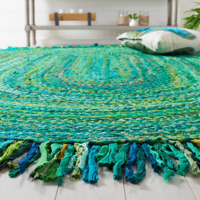 Safavieh Braided Brd451Y Green Rug.