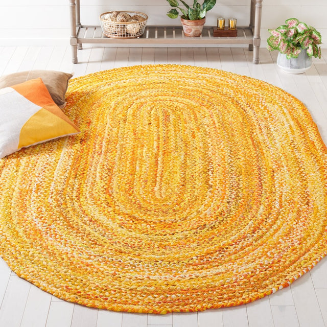 Safavieh Braided Brd452D Gold Rug.