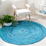 Safavieh Braided Brd452K Turquoise Rug.