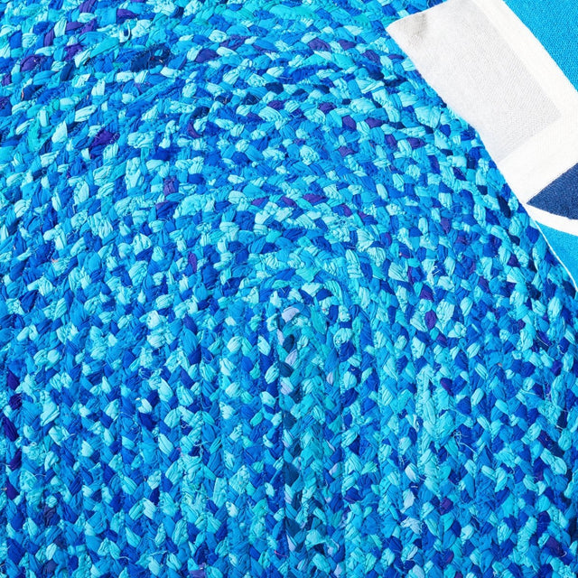 Safavieh Braided Brd452K Turquoise Rug.