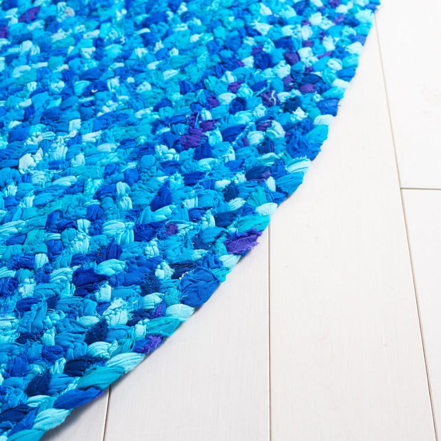 Safavieh Braided Brd452K Turquoise Rug.
