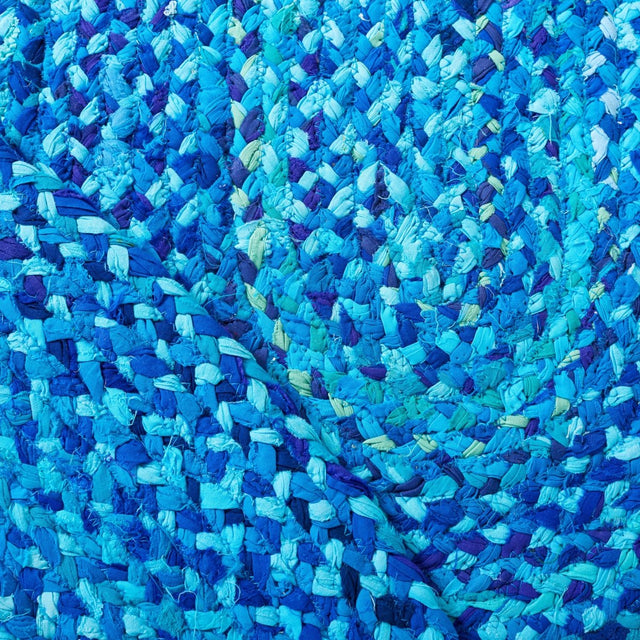 Safavieh Braided Brd452K Turquoise Rug.