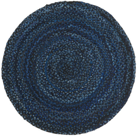 Safavieh Braided Brd452N Navy/Black Rug.