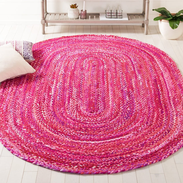 Safavieh Braided Brd452U Pink/Fuchsia Rug.