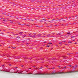 Safavieh Braided Brd452U Pink/Fuchsia Rug.