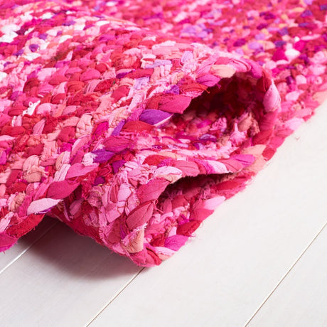 Safavieh Braided Brd452U Pink/Fuchsia Rug.