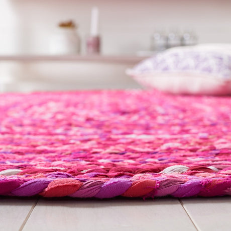 Safavieh Braided Brd452U Pink/Fuchsia Rug.