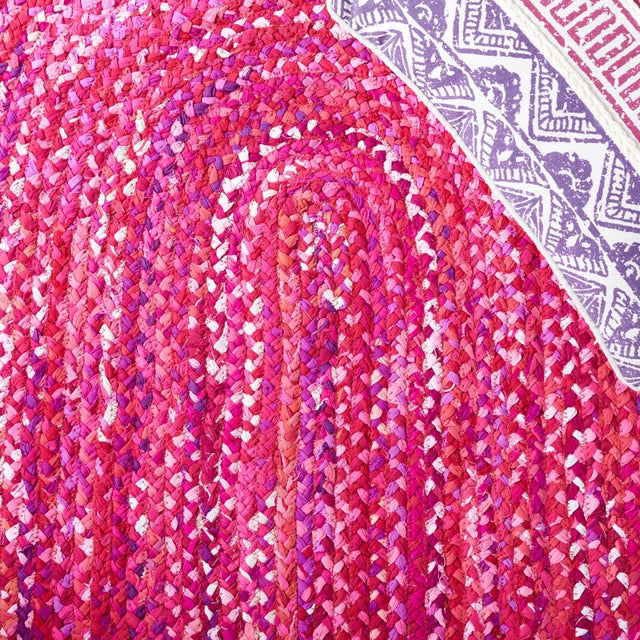 Safavieh Braided Brd452U Pink/Fuchsia Rug.