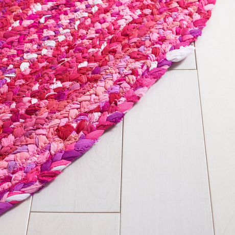 Safavieh Braided Brd452U Pink/Fuchsia Rug.