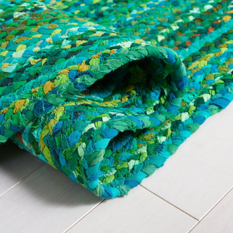 Safavieh Braided Brd452Y Green Rug.