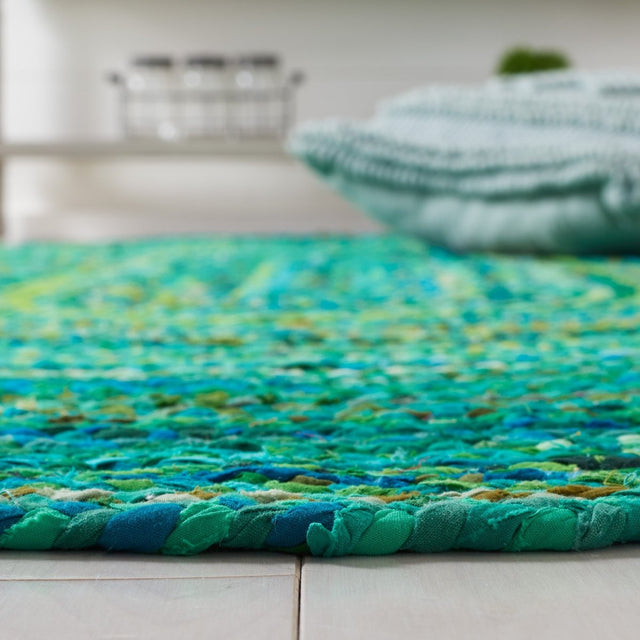 Safavieh Braided Brd452Y Green Rug.