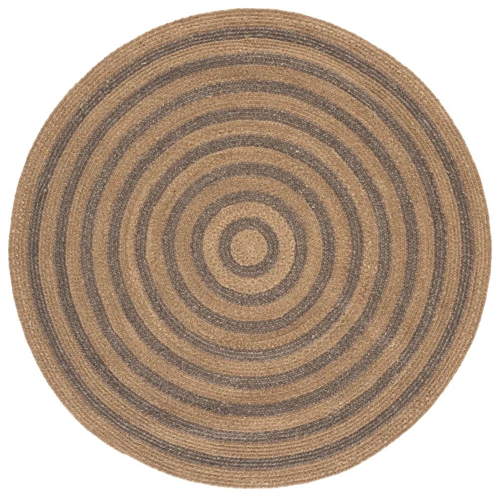 Safavieh Braided 5'-0" x 5'-0" Rug in Natural / Grey