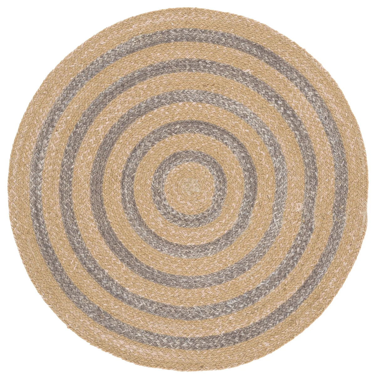 Safavieh Braided 3'-0" x 3'-0" Rug in Natural / Grey