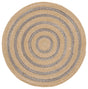 Safavieh Braided 3'-0" x 3'-0" Rug in Natural / Grey