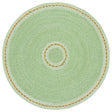 Safavieh Braided 3'-0" x 3'-0" Rug in Green / Gold