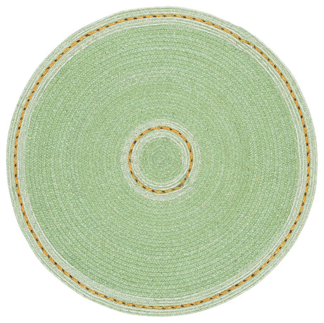 Safavieh Braided 3'-0" x 3'-0" Rug in Green / Gold