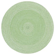 Safavieh Braided 3'-0" x 3'-0" Rug in Green / Ivory