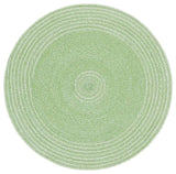 Safavieh Braided 3'-0" x 3'-0" Rug in Green / Ivory