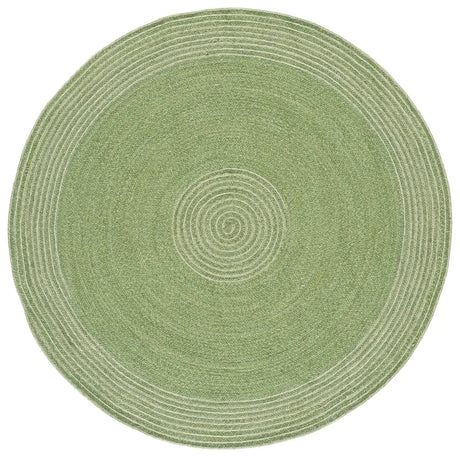 Safavieh Braided 5'-0" x 5'-0" Rug in Green / Ivory